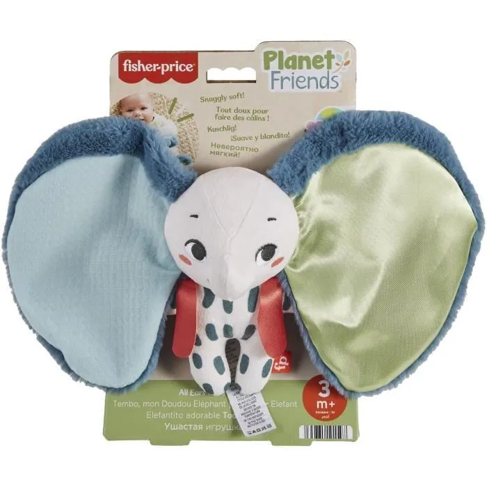 Fisher-Price-Tembo, mon Doudou Éléphant-Peluche pour nouveau-nés HKD63-5