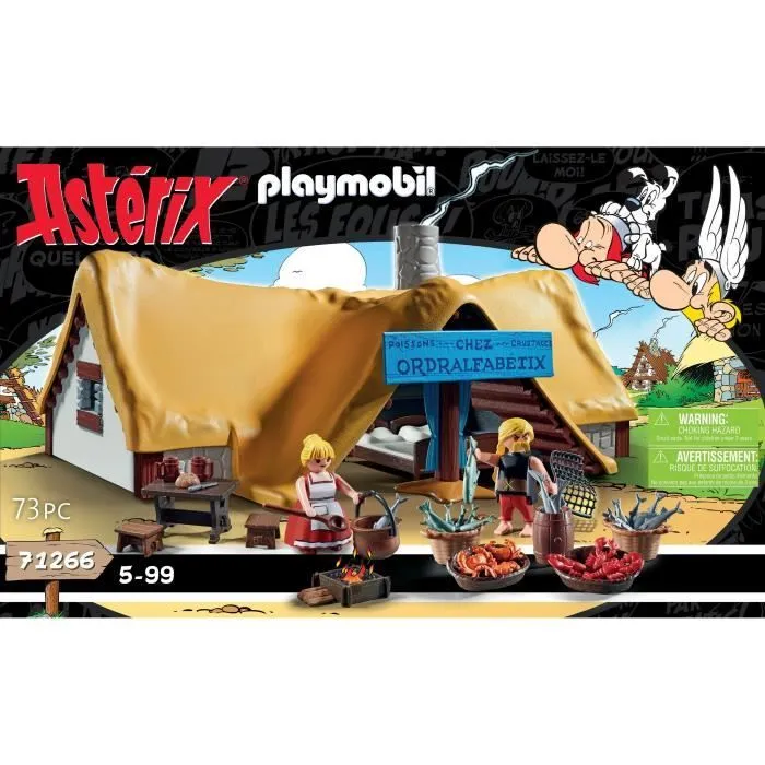PLAYMOBIL 71266 Astérix Hutte d'Ordralfabetix, village d’Astérix, Jouet de collection, Dès 5 ans-4
