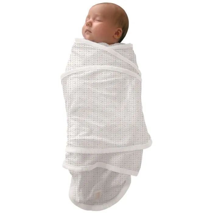 BÉABA - Couverture Miracle™ - Couverture d'emmaillotage - 100% Coton - 0-3Mois - Leaf-0