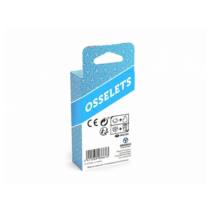 Jeu de société DUCALE Le Jeu Français - 5 OSSELETS métal - Mixte - Blanc - Enfant - 3 ans et plus-1