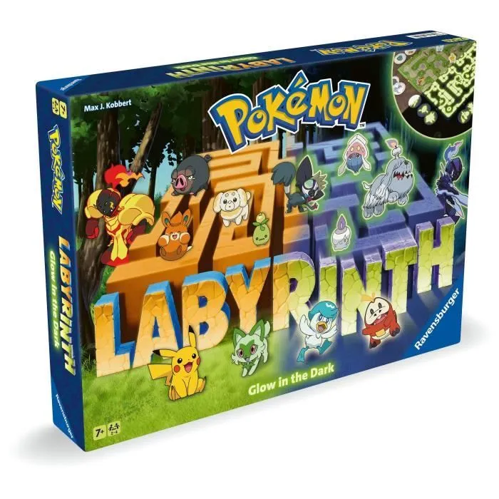 Labyrinthe Pokémon, Jeu de société classique, Glow in the Dark, Pour Enfant et Famille, Dès 7 ans, 22705, Ravensburger-4