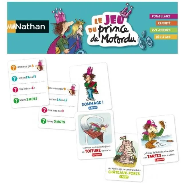 NATHAN - Le Jeu du Prince de Motordu - Jeu de Société-2