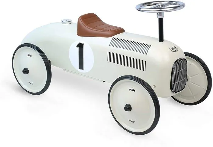 Porteur voiture vintage blanc crème - VILAC - Pour enfant à partir de 18 mois - Poids max 20 kg-1