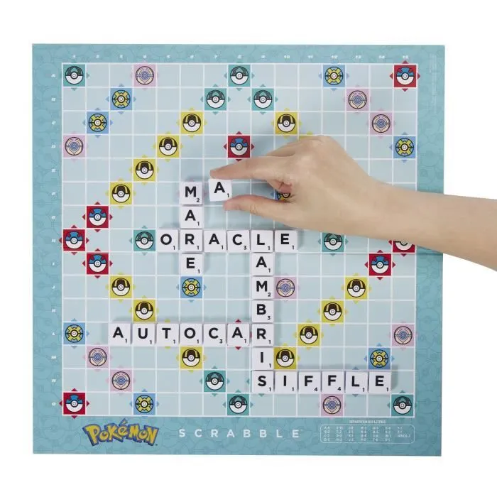 Scrabble® Pokémon-Jeu de société familial avec 2 modes de jeu HXT27-7