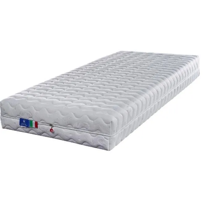 Matelas Tissu 100 polyester 240 gm2 face Hiver contact Mmoire de Forme - ame epaisseur 13 cm 100 polyurethane 90x200 Ferme --1