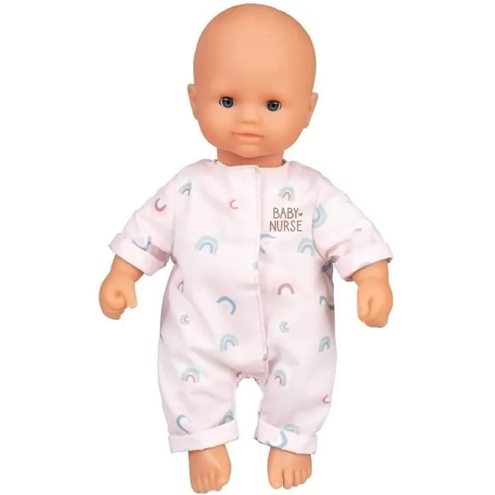 Poupon Baby Nurse bébé d'amour 32 cm - Smoby - Mixte - Souple - Tenue colorée-0