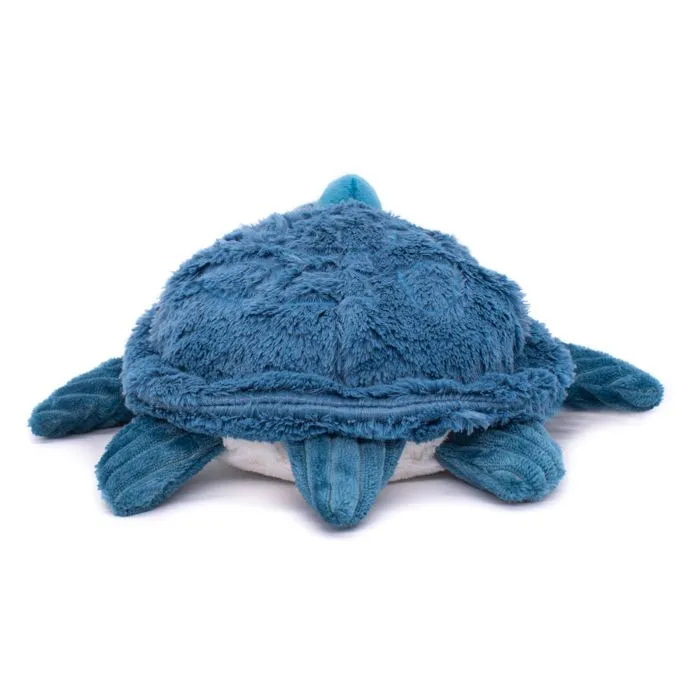 Peluche Ptipotos tortue maman/bébé bleue-4