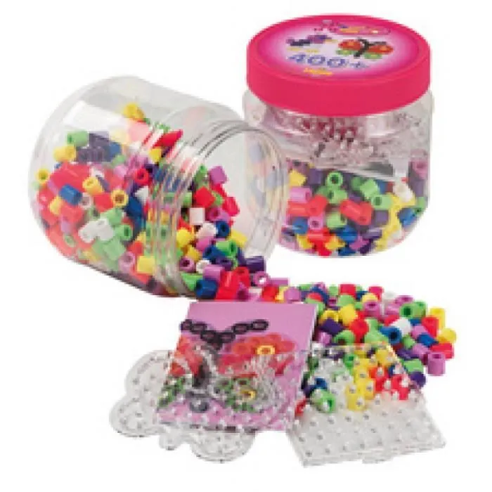 Hama - Perles à repasser maxi + plaques - Boîte en plastique noire-1