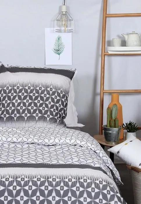 Parure de lit - Botabi - Ethnique - 100% coton - 2 taies d'oreiller - 220x240 cm-2