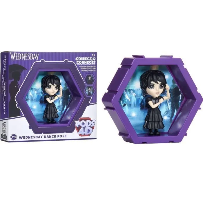 Figurine 4D Mercredi - WEDNESDAY - Uniforme scolaire - Fille - A partir de 3 ans-2