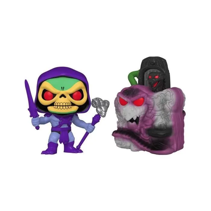 Figurine POP! Les Maîtres de l'Univers - FUNKO - Snake Mountain w/Skeletor - Mixte - Noir - 9 cm-0