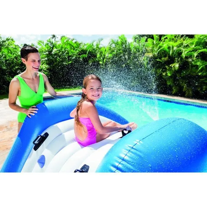 Toboggan gonflable - INTEX - Pour piscine enterrée - 6 ans et + - 333 x 206 x 117 cm-2