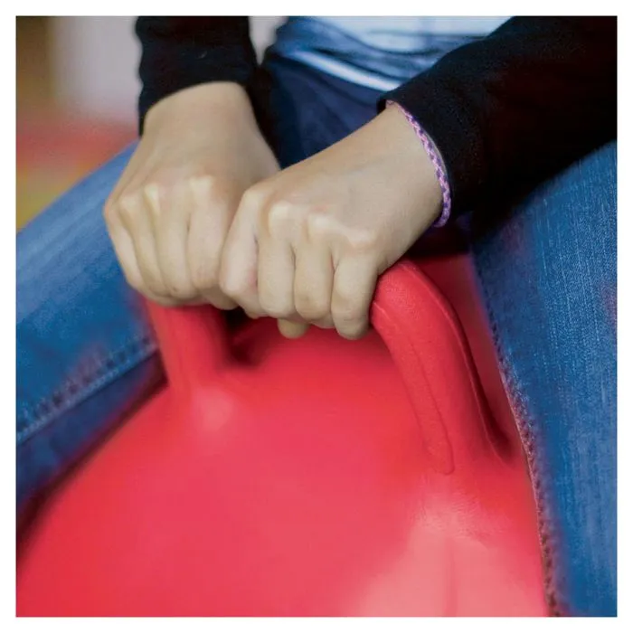 Ballon sauteur XXL LUDI Rouge - Pour enfants dès 5 ans - Résistant et polyvalent-4