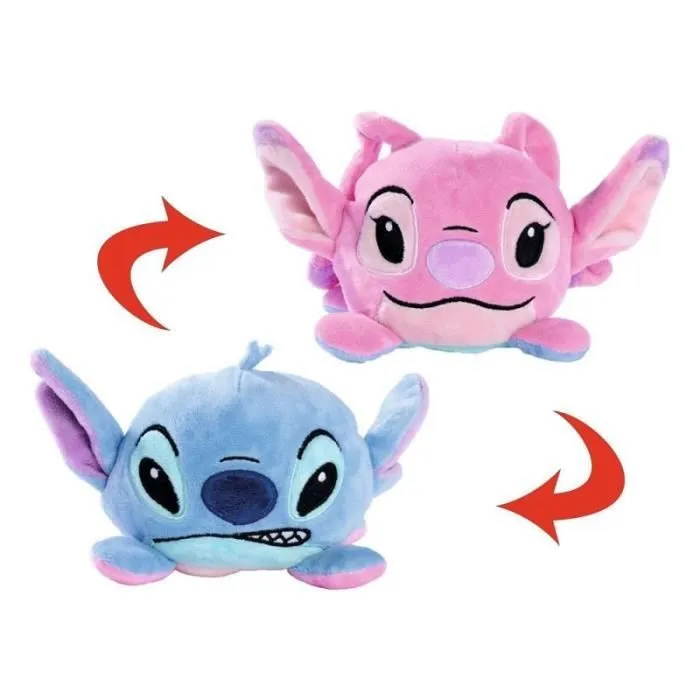 Peluche - Disney - Lilo & Stitch - Réversible Angel/Stitch - 8 cm - Mixte - 3 ans et plus-2