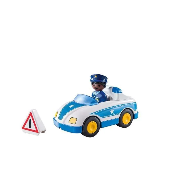 Voiture de police - PLAYMOBIL 1.2.3 - Crochet d'attelage - Mixte-1