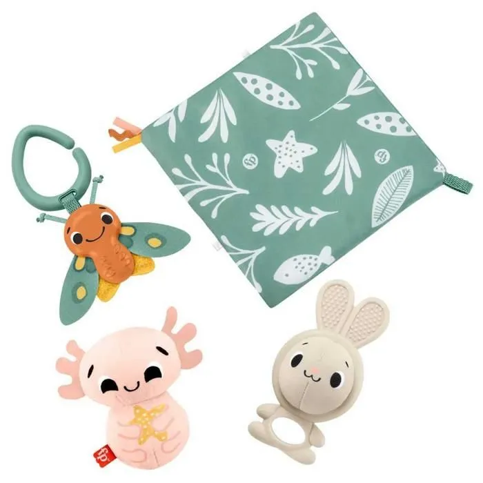 Coffret Cadeau Sensoriel - Fisher Price - Stimulate Every Senses - 4 Jouets - Sans BPA-0