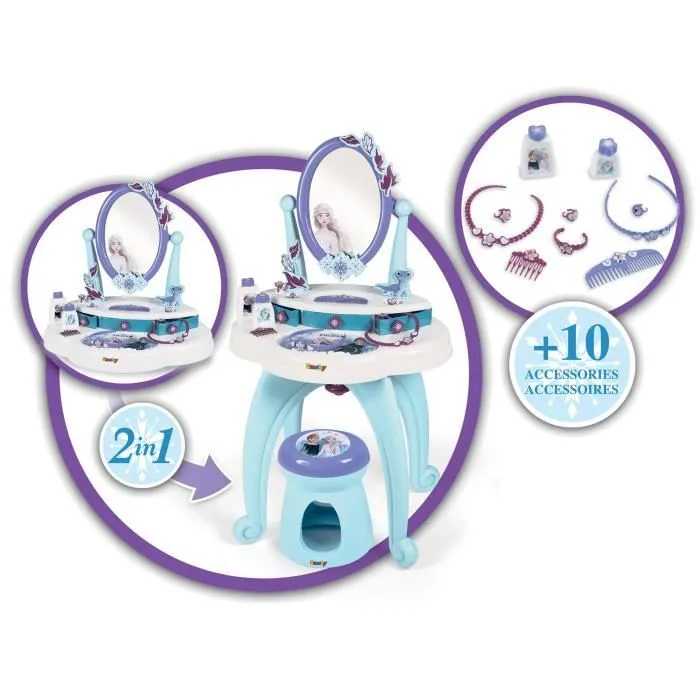 Coiffeuse 2 en 1 Frozen - Reine des Neiges - dès 3 ans-3