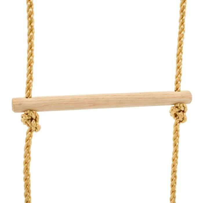 Échelle corde 5 barreaux pour portique  en Bois H190-250cm-5