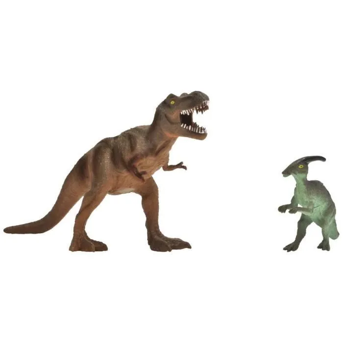Dickie - Chasseur de dinosaures - Véhicule + Treuil + figurine articulée et 3 dinosaures - Sons et lumières-1