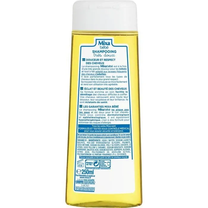 Mixa Bébé Shampooing Très Doux Hypoallergénique 250ml-1