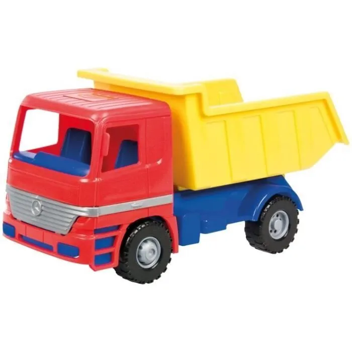 Camion benne Mercedes-Benz Actros - LENA - Modèle de chargeur - Bleu, Rouge, Jaune-0