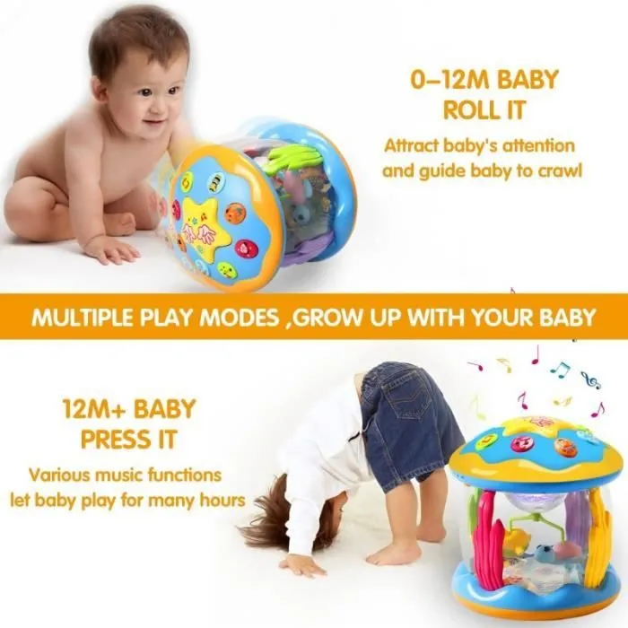 Jouet Enfant Fille Garçon Projecteur Rotatif Jouet Bébé 6 9 12 18 Mois-2