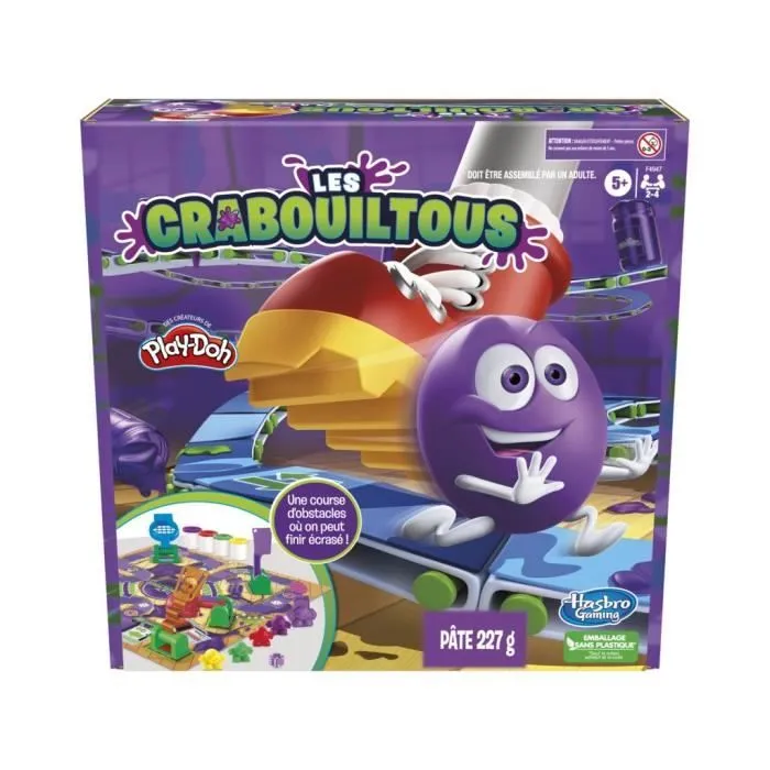 Les Crabouiltous, jeu de plateau pour enfants, à partir de 5 ans, jeu pour la famille avec pâte à modeler-0