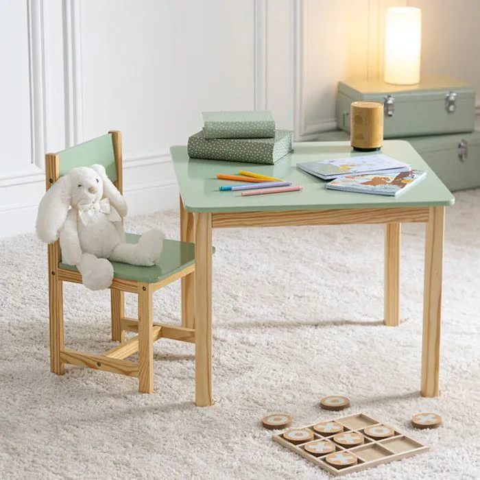 Table enfant Classic vert Atmosphera-1