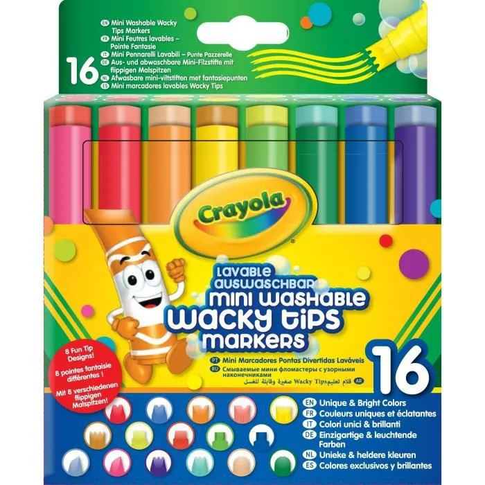 Crayola - 58-8709 - 16 feutres lavables à point…-0