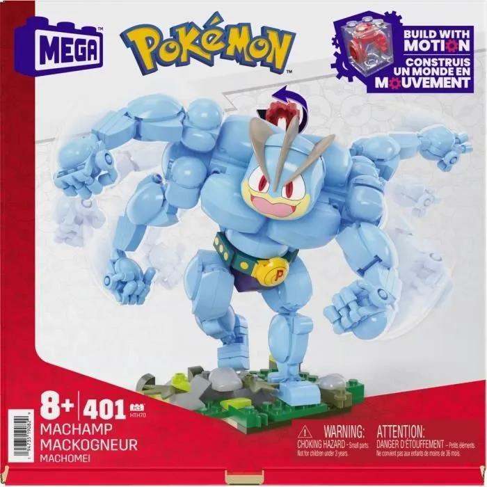 MEGA-Pokémon-Mackogneur-Figurine articulée 401 pièces HTH70-1