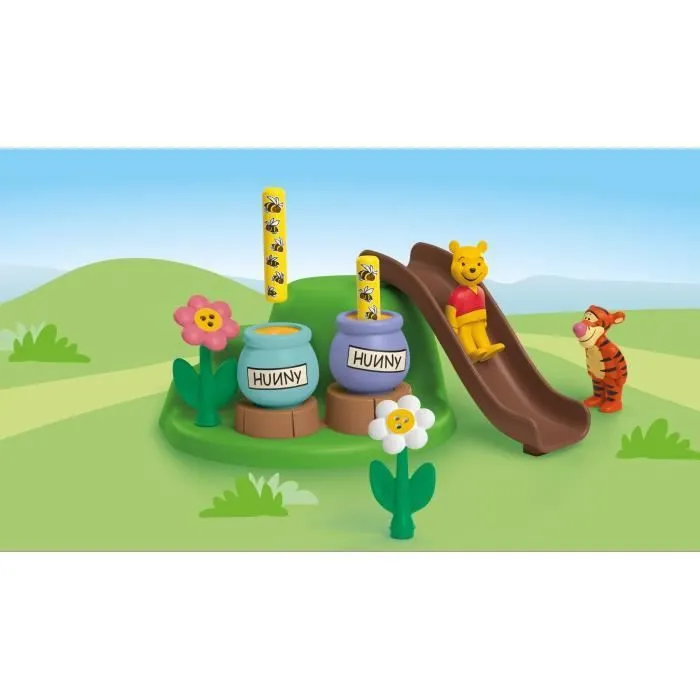 PLAYMOBIL Junior 71694 Winnie l'ourson et Tigrou avec jardin d'abeilles, Junior & Disney, Dès 12 mois-1