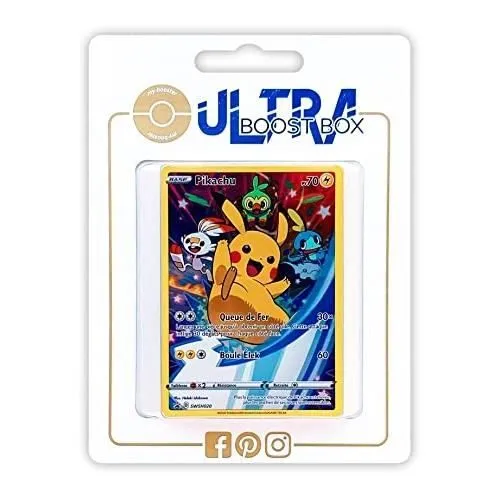 Jeu de cartes - MY-BOOSTER - PIKACHU SWSH020 - ULTRABOOST X EPEE ET BOUCLIER 4 - Voltage éclatant - C-0