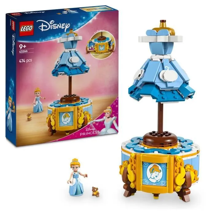 LEGO Disney Princess 43266 La Robe de Cendrillon - Jeu de construction pour fille 9 ans-0