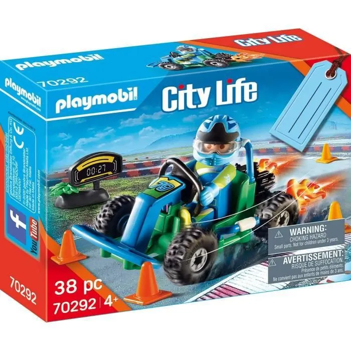 PLAYMOBIL - 70292 - Set cadeau Pilote de kart-0