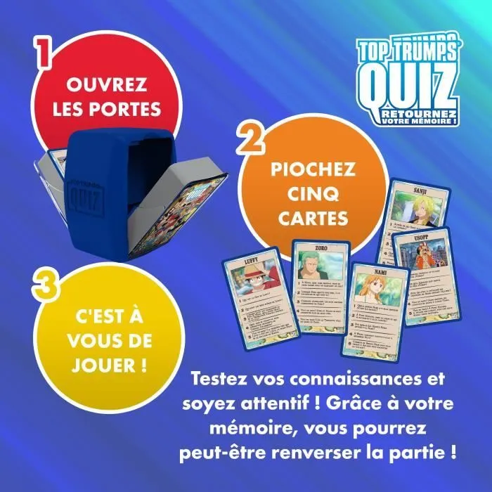 Quiz One Piece - Jeu de quiz - WINNING MOVES - Quiz illustré sur l'univers One Piece avec 500 questions.-3