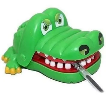 Jeu de Société Crocodile Dentiste pour Enfant - Marque - Vert - Jouet Amusant pour Toute la Famille-3