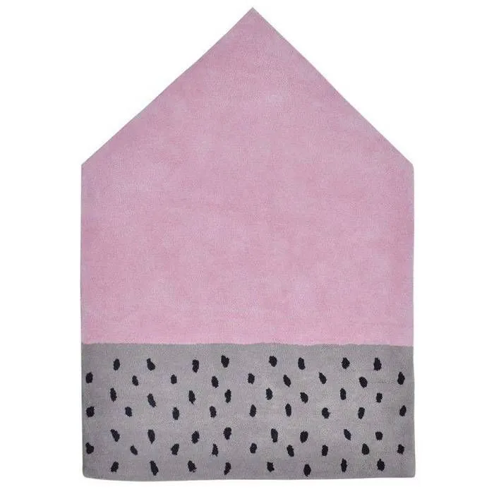 Tapis Coton La Maison par Lilipinso - Rose-0