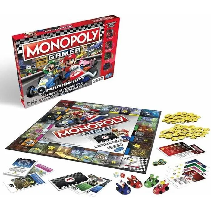 MONOPOLY - Gamer Mario Kart – Jeu de societe - Jeu de plateau-0