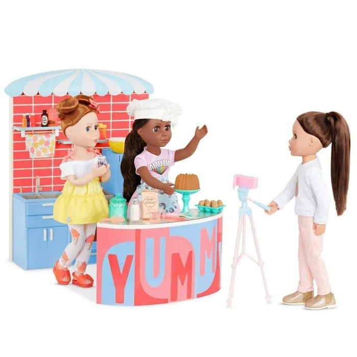 Maison - accessoire maison poupee Glitter girls - GG57239C1Z - Doll Deluxe Baking VLOG Set,-0
