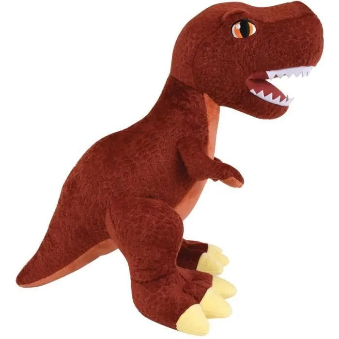 JEMINI LES JEMINOSAURES Peluche Tyrannosaure +/- 32 cm 100% recyclé-1