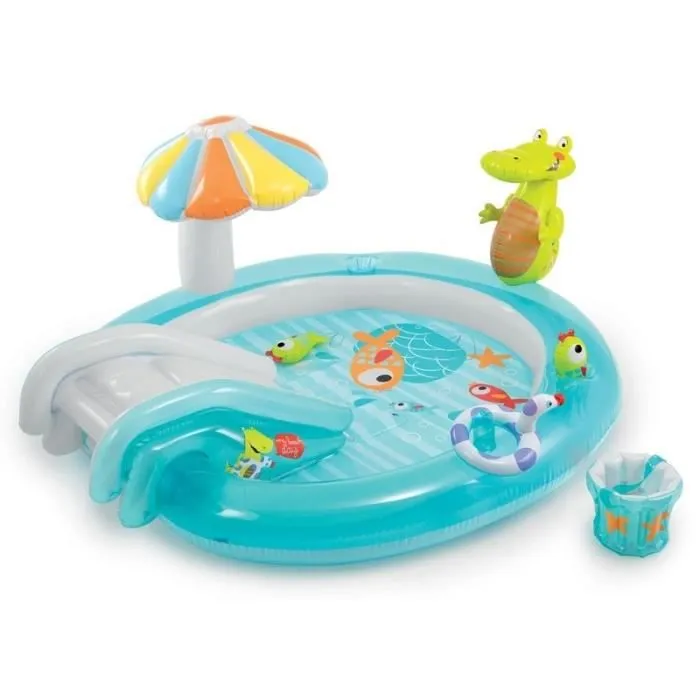 Aire de jeux Alligator - Intex - Pour enfants de 3 ans et plus - Accessoires inclus-1