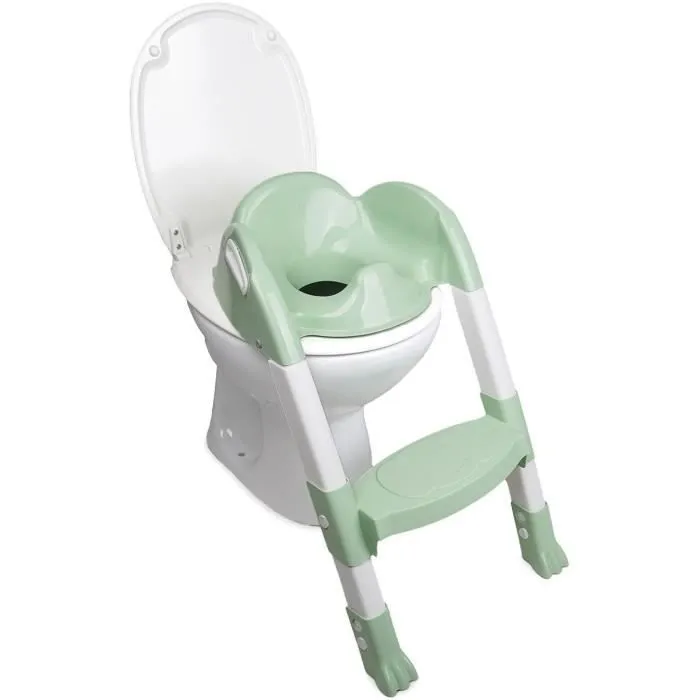 Réducteur WC - THERMOBABY - KIDDYLOO - Vert Céladon - Ajustable-0