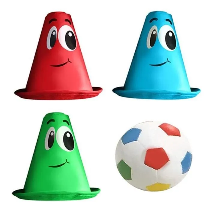 Set de Foot pré-scolaire - STAMP - Balle et 3 cônes - Mixte - A partir de 2 ans-0