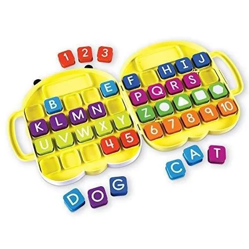 Jeu d'activités Alpha Bee de Learning Resources - Reconnaissance de formes, lettres et nombres-0