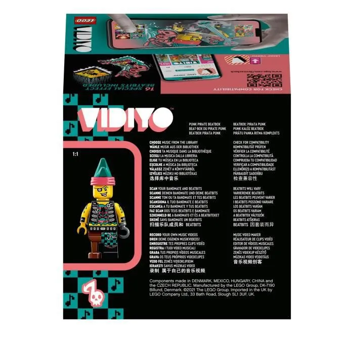 LEGO® 43103 VIDIYO™ Punk Pirate BeatBox Créateur de Clip Vidéo Musique, Jouet Musical, Appli Set de Réalité Augmentée avec Figurine-4