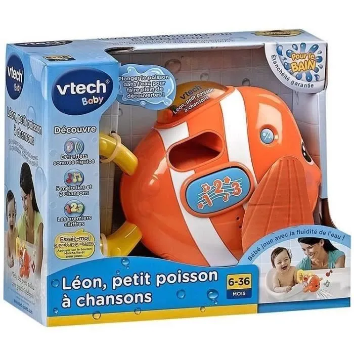 Jouet de Bain VTECH BABY - Léon, P'tit Poisson à Chansons-1