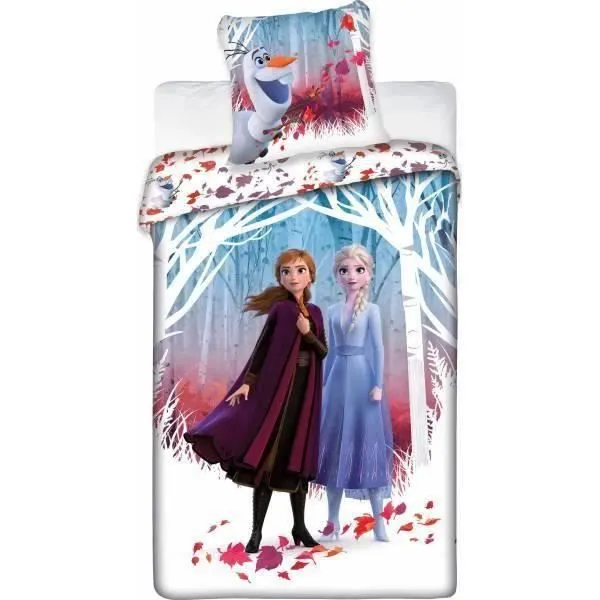 Parure housse de couette La reine Des Neiges 2 Disney-0