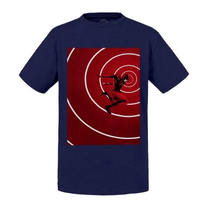 T-shirt Enfant Bleu Diable Rouge Personnage BD Comics Bande Dessinee-0