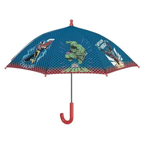 Marvel parapluie Avengers 76 cm garçons bleu/rouge-0