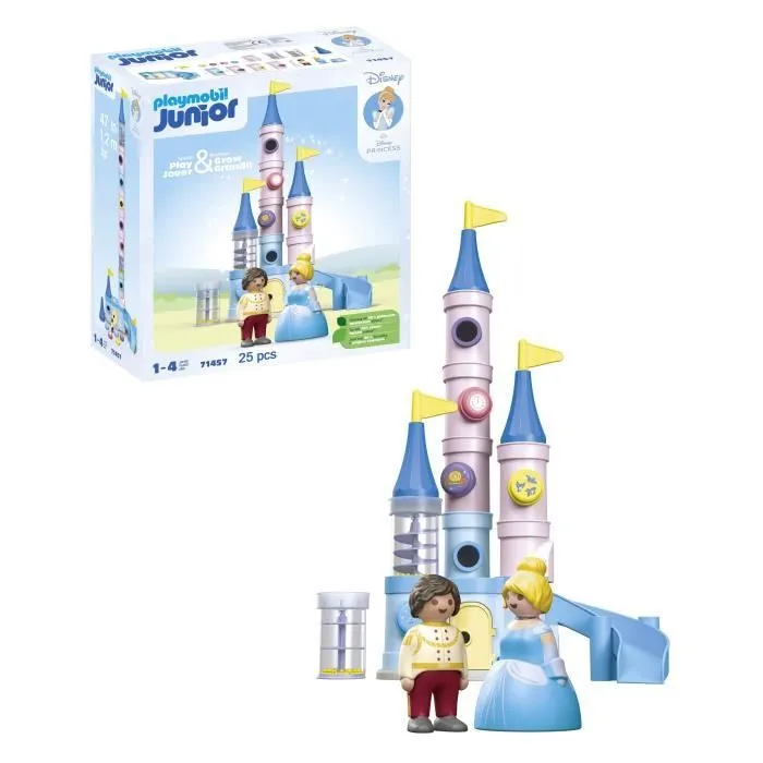 PLAYMOBIL Junior 71457 Cendrillon et Château, Disney, Dès 12 mois-0